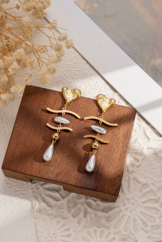 Boucles d’oreille Cœur de reine