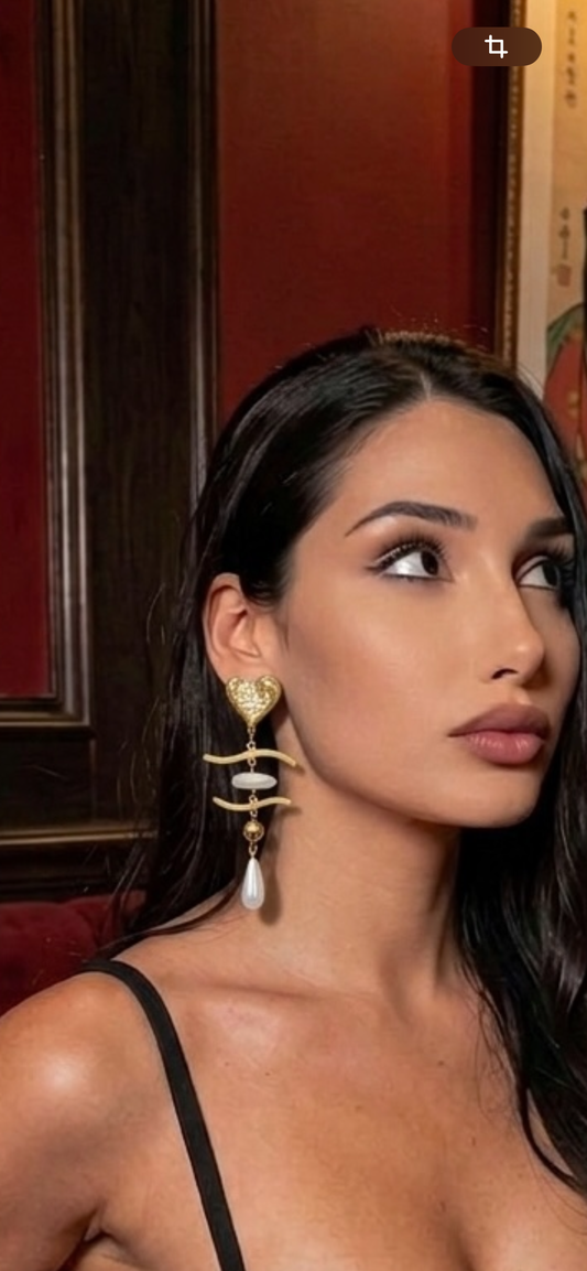 Boucles d’oreille Cœur de reine